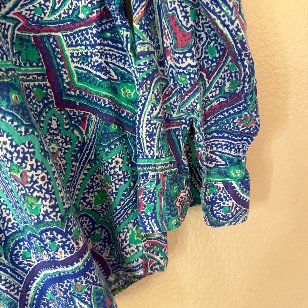 Lauren Ralph Lauren VTG Paisley Button-Up - Picture 4 of 4